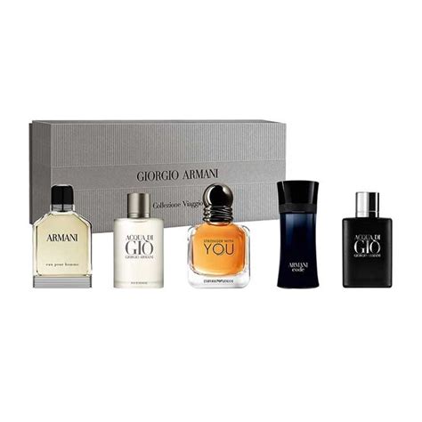 armani perfume set|giorgio armani miniature gift set.